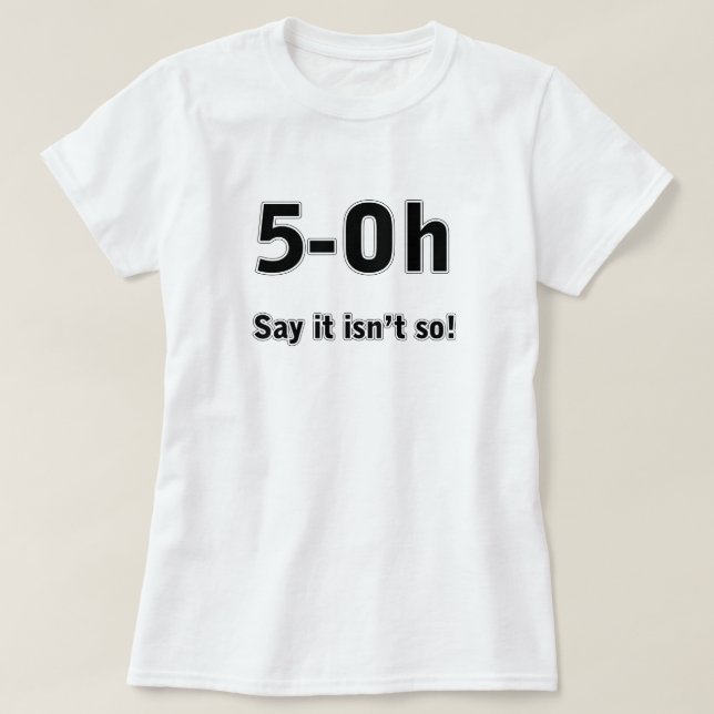 T-shirt Turning 50 T Shirt (Frente do Design)