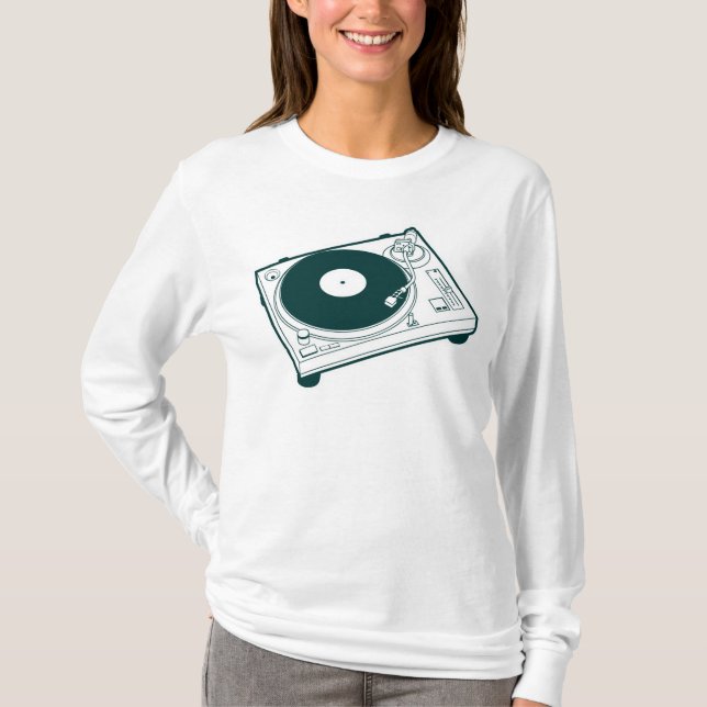 T-shirt Turntable para Escola Antiga (Frente)
