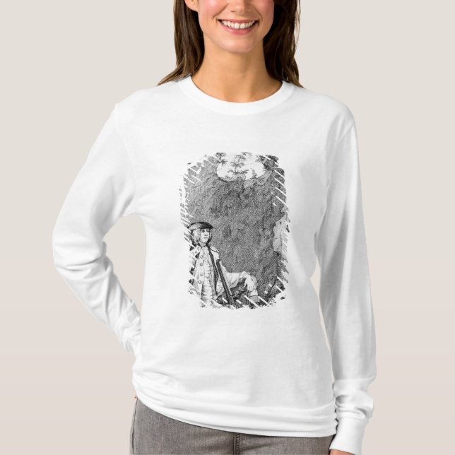 T-shirt Turpin como se escondeu em uma caverna (Frente)