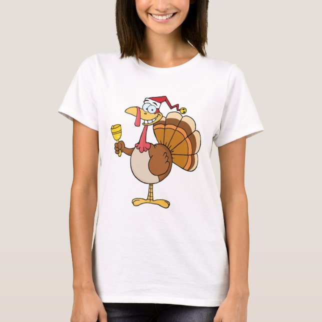 T-shirt Turquia com chapéu do papai noel (Frente)