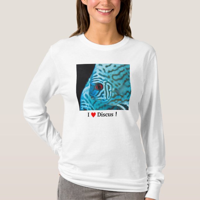 T-shirt Turquoise Blue Discus (Frente)