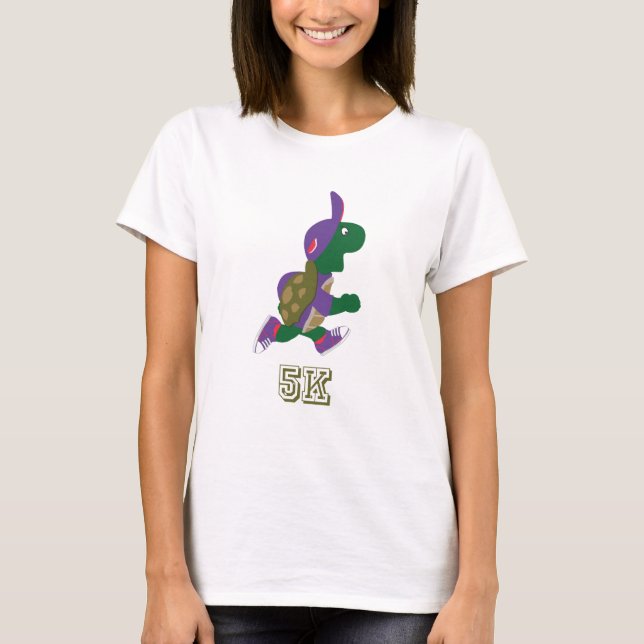 T-shirt Turtle Runner 5K - Roxo (Frente)