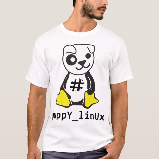 T-shirt tuxpup (Frente)