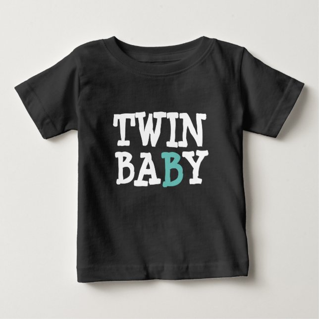 T-shirt Twin 1 Bebê B (Frente)