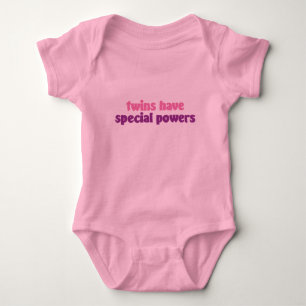 T-shirt Twin Special Powers - Rosa