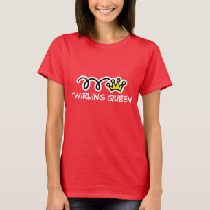 T-shirt Twirling da rainha