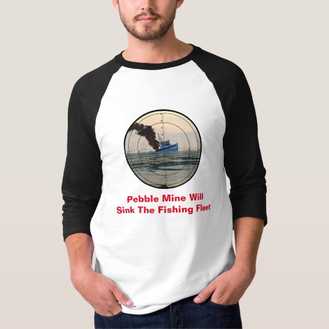 T-shirt U-29 - Stop Pebble Mine (Frente)