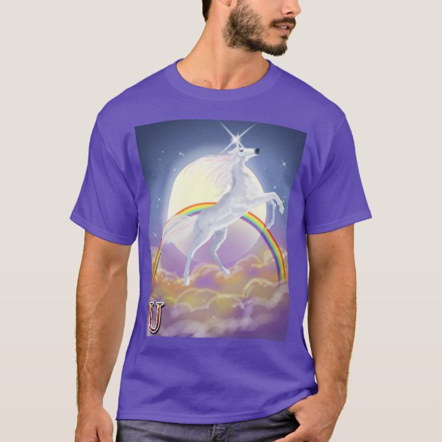 T-shirt U é para Unicorn (Frente)