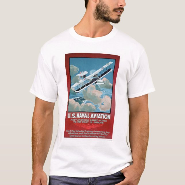 T-shirt U.S. Aviação naval (US02304) (Frente)