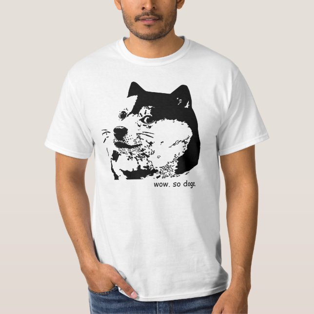 T-shirt Uau. Tal t-shirt. Assim doge. do shibe (Frente)