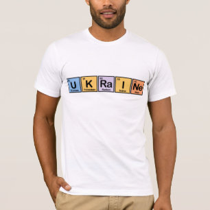 T-shirt Ucrânia fez dos elementos