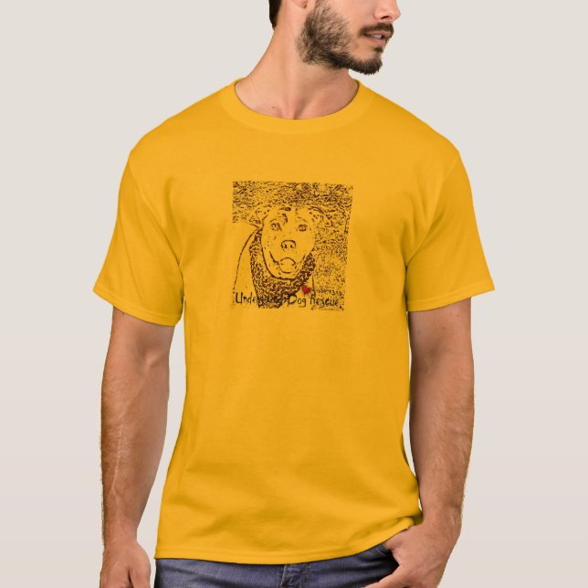 T-shirt UDR - pepita de ouro (Frente)