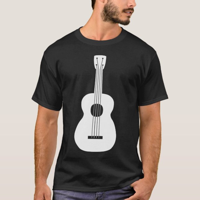 T-shirt Ukulele - Branco (Frente)