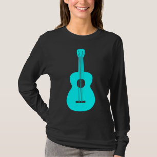 T-shirt Ukulele - Ciano