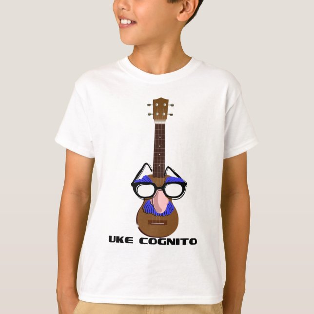 T-shirt Ukulele em incógnito (Frente)
