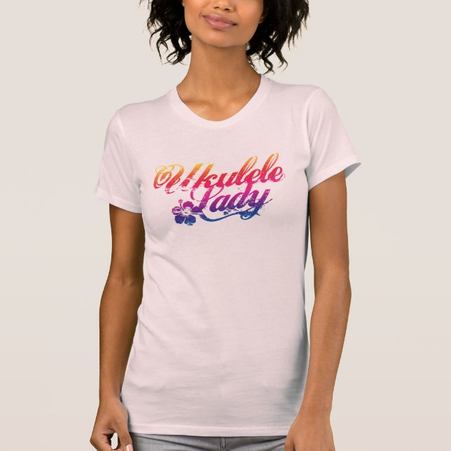 T-shirt Ukulele Lady T Shirt (Frente)