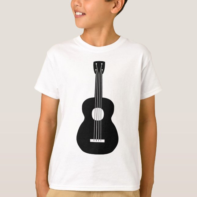 T-shirt Ukulele - Preto (Frente)