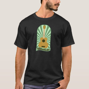 T-shirt Ukulele verde do Sunburst