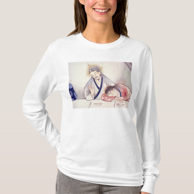 T-shirt Última ceia, cristo e St John (Frente)