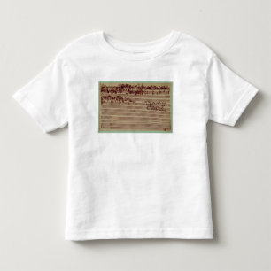 T-shirt Última página da arte do Fugue, 1740s