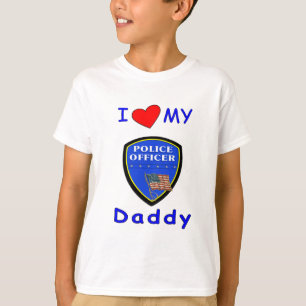T-shirt Um amor meu pai da polícia