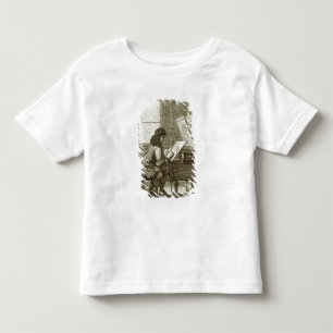 T-shirt Um artista que copia em uma placa da gravura,