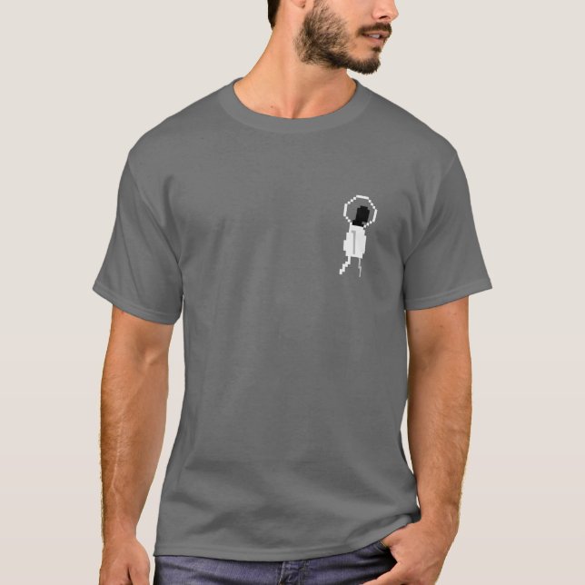 T-shirt Um astronauta pequeno (Frente)