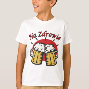 T-shirt Um Brinde Zdrowie Com Perucas De Cerveja