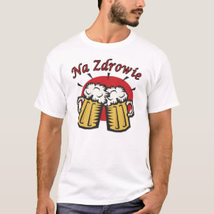 T-shirt Um Brinde Zdrowie Com Perucas De Cerveja