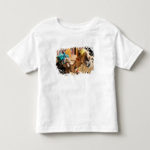 T-shirt Um camelo amigável espera seu próximo passageiro,