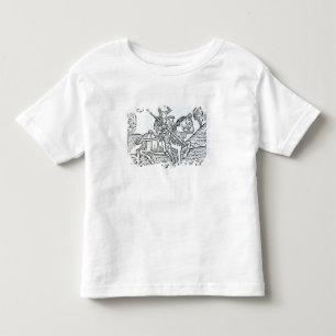 T-shirt Um cavaleiro, do jogo de Caxton 'das xadrezes