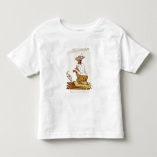 T-shirt Um Cobra Charmer indiano com um Cobra, de uma Fran