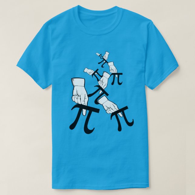 T-shirt Um dedo em cada pi (Frente do Design)