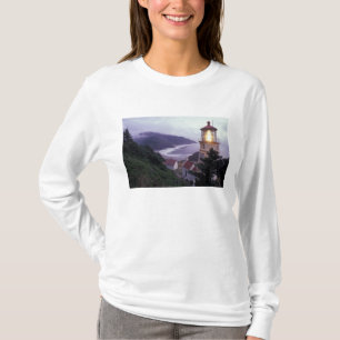 T-shirt Um dia nebuloso na costa do Oregon no Heceta
