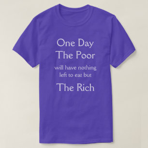 T-shirt um dia os pobres