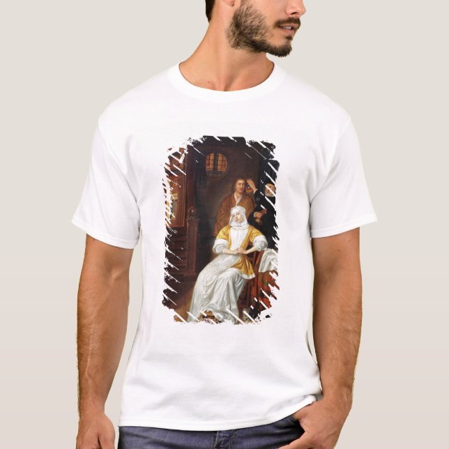 T-shirt Um doutor Visiting uma jovem senhora em um quarto (Frente)