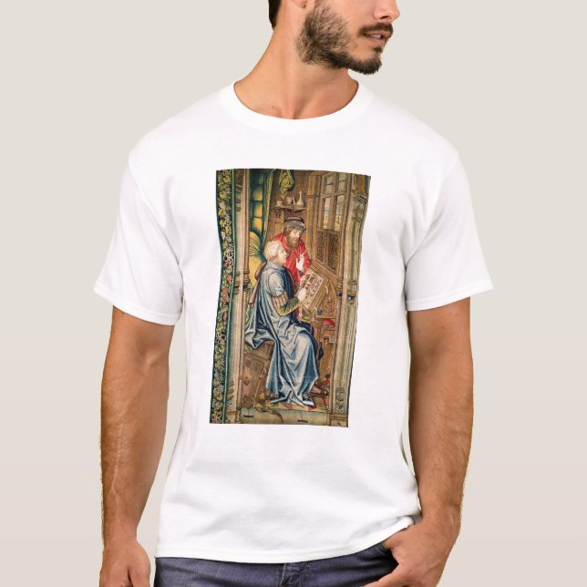 T-shirt Um escrevente escrevendo uma conta (Frente)
