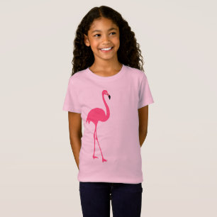 T-shirt Um flamingo cor-de-rosa bonito isolado