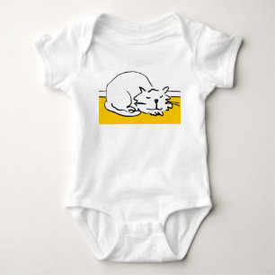 T-shirt Um gato está dormindo. Gato Dormindo.
