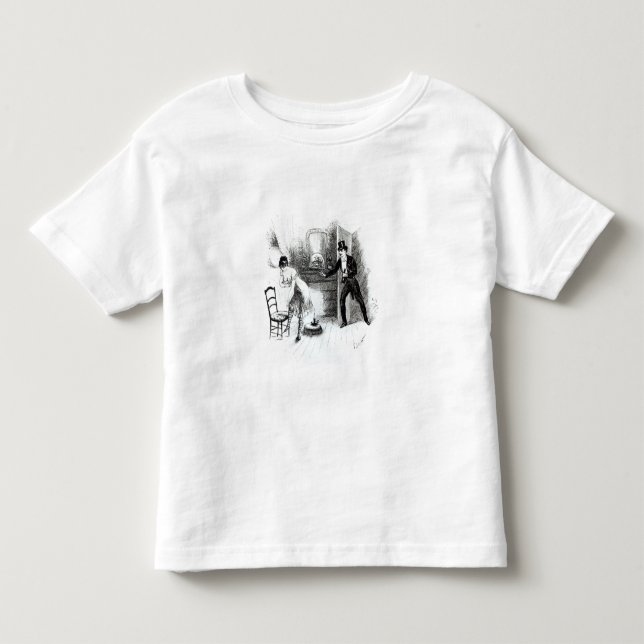 T-shirt Um homem visitando uma prostituta (Frente)