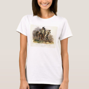 T-shirt Um indiano Blackfoot a cavalo, chapeia 19 do Vol