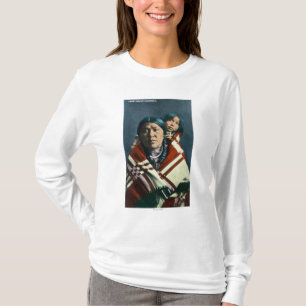 T-shirt Um indiano Madonna do corvo e criança