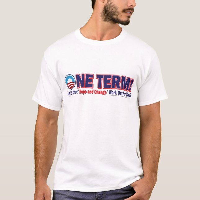 T-shirt Um mandato, como foi que aquela esperança e mudanç (Frente)