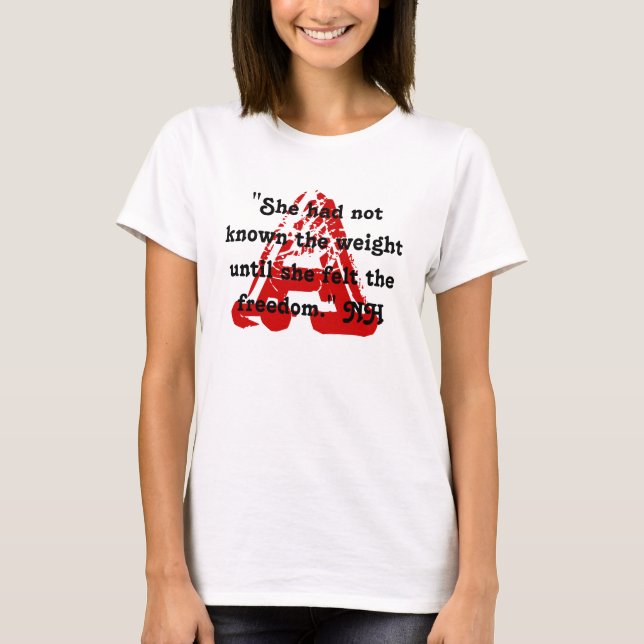 T-shirt Um Nathaniel Hawthorne fãs RED MARK DESIGN T Shirt (Frente)