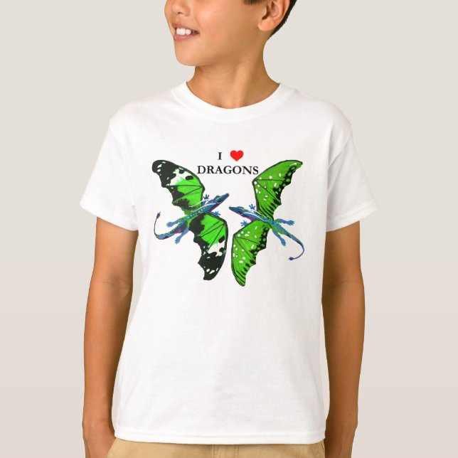 T-shirt Um par de dragões (Frente)