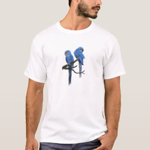 T-shirt Um par de Macaws do jacinto