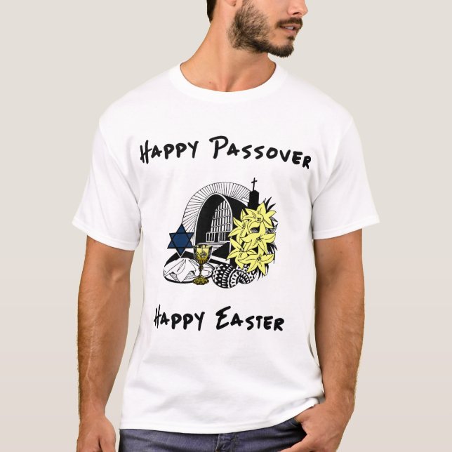 T-shirt Um Passover e uma páscoa inter-religiosos (Frente)