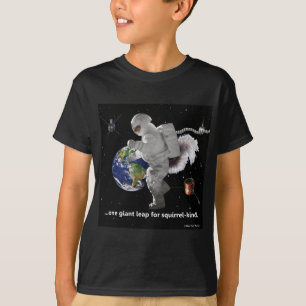 T-shirt Um pequeno passo para o tipo esquilo