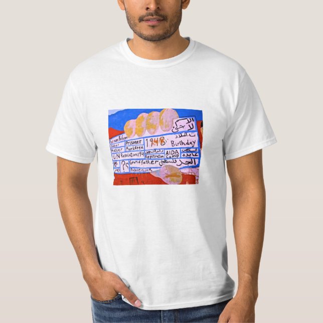 T-shirt um refugiado desde 1948 (Frente)