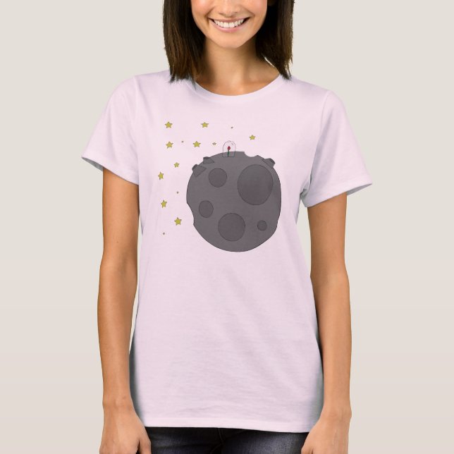 T-shirt um rosa comum (Frente)